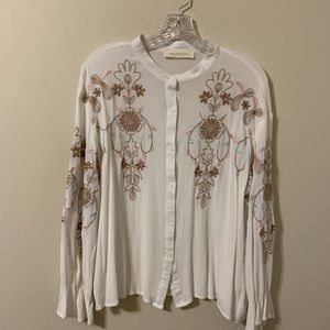 LES SOEURS Button Down Top